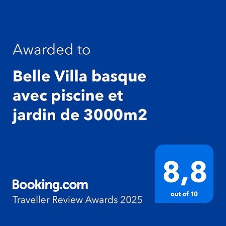 סן-ז'אן-דה-לוז Belle Villa Basque Avec Piscine Et Jardin De 3000M2 מראה חיצוני תמונה
